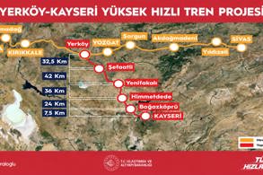 ANKARA-KAYSERİ ARASI 1 SAAT 45 DAKİKAYA DÜŞECEK
