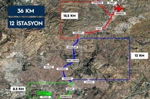 YHT GAR-ESENBOĞA HAVALİMANI ARASI 36 KİLOMETRELİK RAYLI SİSTEMLE BAĞLANACAK
