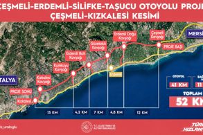ÇEŞMELİ-KIZKALESİ OTOYOLU PAZARTESİ GÜNÜ TRAFİĞE AÇILIYOR