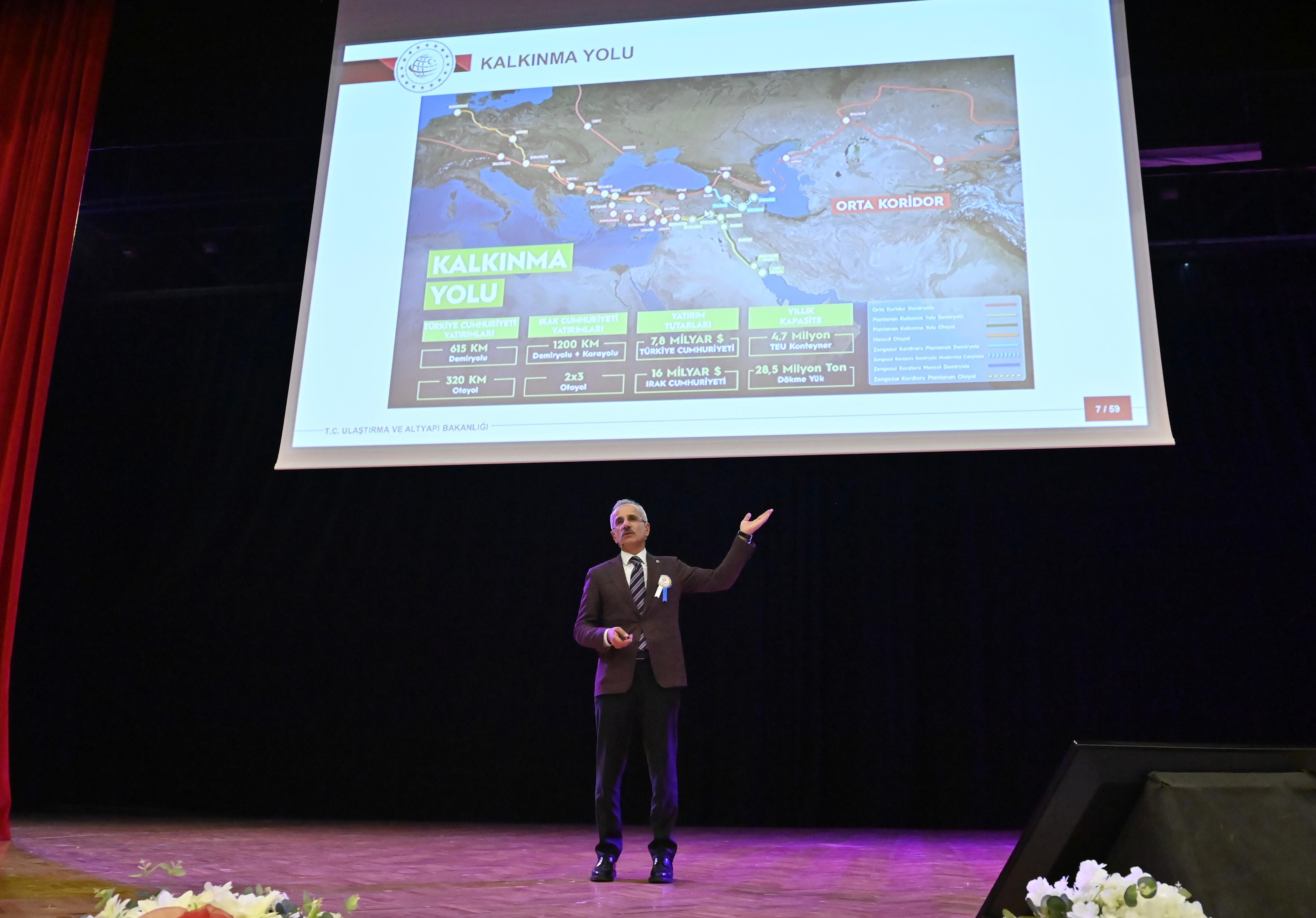 ULAŞTIRMA VE ALTYAPI BAKANI URALOĞLU BİNALİ YIRDIRIM ÜNİVERSİTESİ 2023-2024 AKADEMİK YIL AÇILIŞ VE EKEV-2023 AKADEMİK BİLİM SANAT VE SPOR ÖDÜLLERİ TÖRENİNE KATILDI