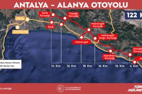 ANTALYA-ALANYA ARASI 36 DAKİKAYA DÜŞECEK