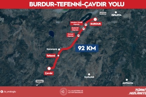 BURDUR – TEFENNİ – ÇAVDIR YOLU HİZMETE AÇILDI