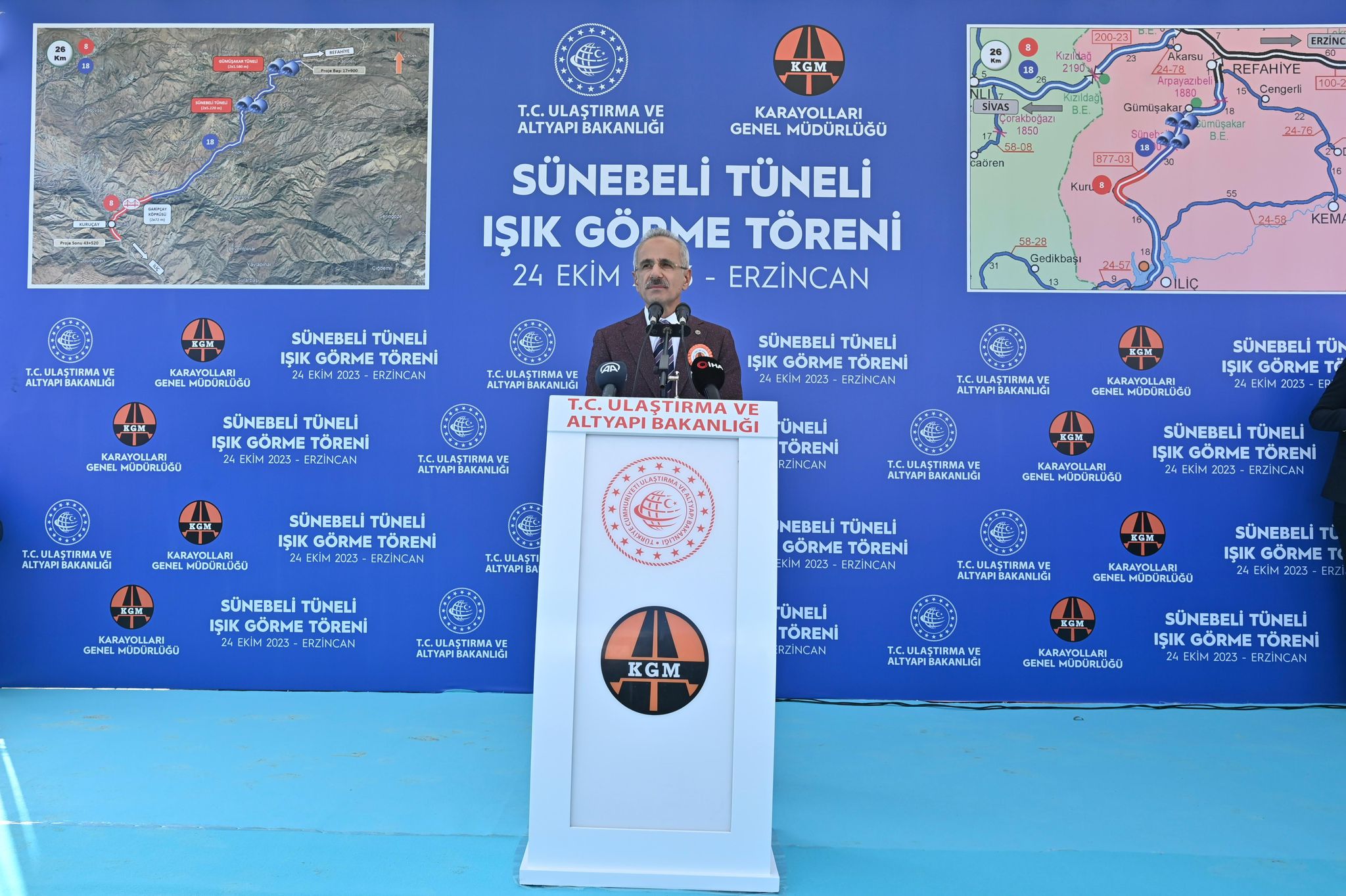 ULAŞTIRMA VE ALTYAPI BAKANI ABDULKADİR URALOĞLU ERZİNCAN’DA…