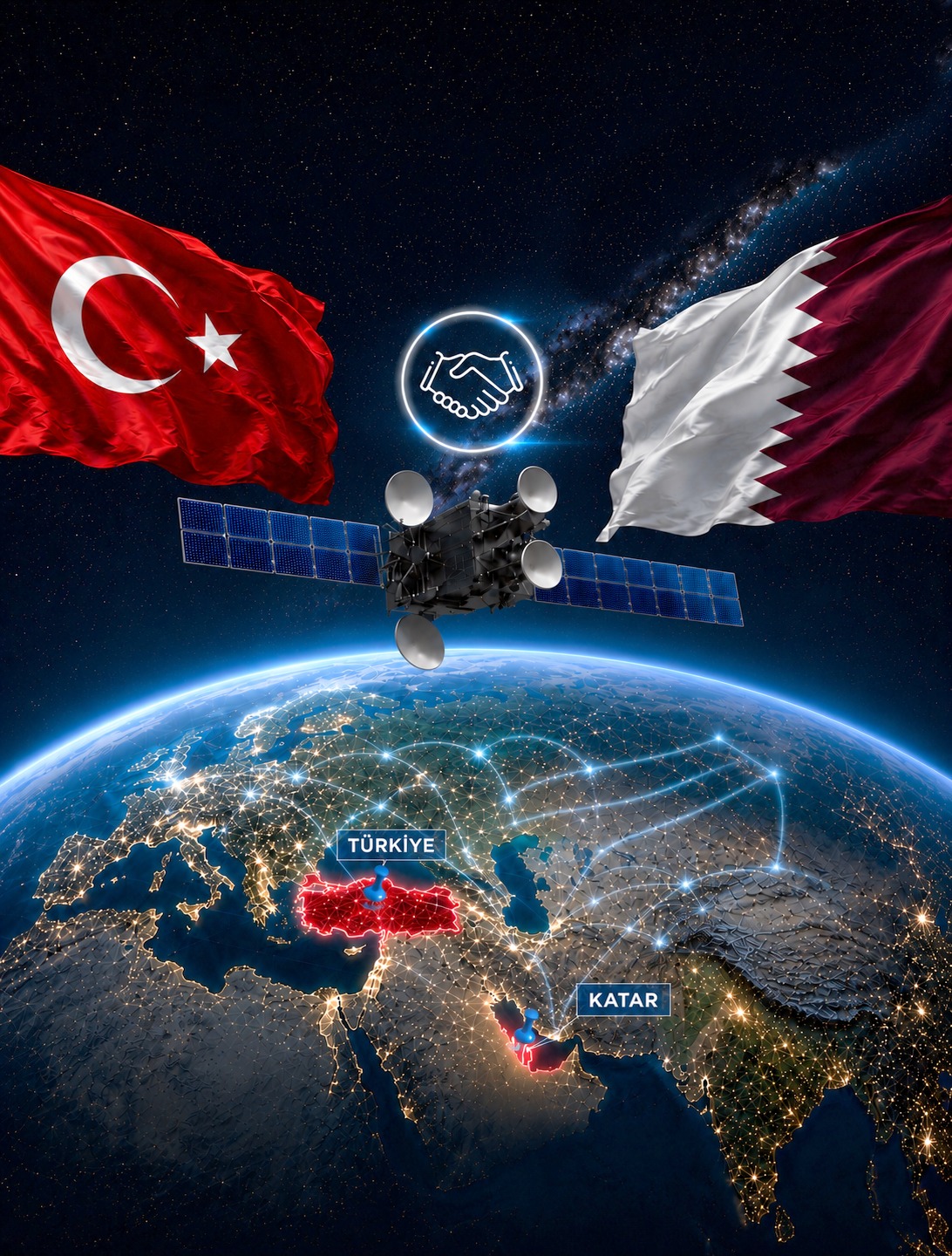 TÜRKSAT, KATAR ORTAKLIĞIYLA ORTA DOĞU'YA AÇILDI
