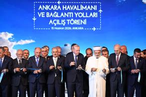 CUMHURBAŞKANI ERDOĞAN, ANKARA HAVALİMANI VE BAĞLANTI YOLLARINI HİZMETE AÇTI