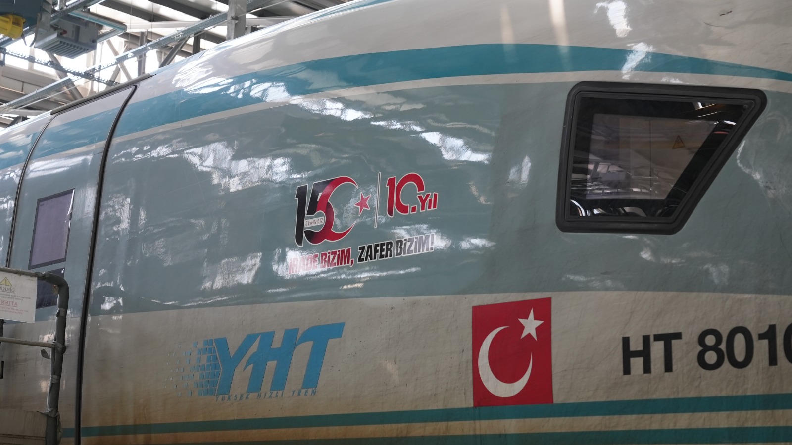 15 TEMMUZ'UN 10. YILINDA 10 YHT SETİ ÖZEL LOGOYLA SEFER YAPACAK