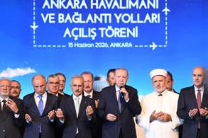 CUMHURBAŞKANI ERDOĞAN, ANKARA HAVALİMANI VE BAĞLANTI YOLLARINI HİZMETE AÇTI