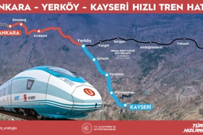 KAYSERİ-ANKARA ARASI 1 SAAT 45 DAKİKAYA, KAYSERİ-İSTANBUL ARASI 5 SAATE DÜŞECEK 