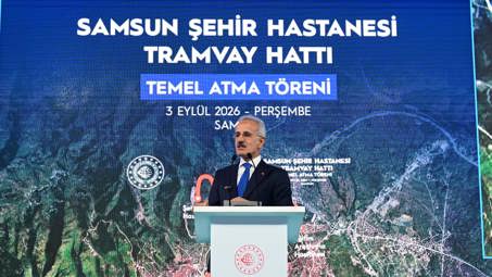 SAMSUN’DA 13,3 KİLOMETRELİK YENİ TRAMVAY HATTININ TEMELİ ATILDI