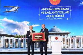 CUMHURBAŞKANI ERDOĞAN, ANKARA HAVALİMANI VE BAĞLANTI YOLLARINI HİZMETE AÇTI