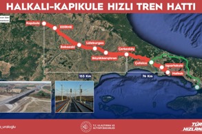 HALKALI-KAPIKULE ARASI HIZLI TRENLE 1,5 SAATE DÜŞECEK 