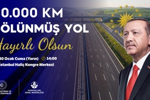 BÖLÜNMÜŞ YOL UZUNLUĞU, DÜNYA’NIN ÇEVRESİNİN 4’TE 3’ÜNE ULAŞTI