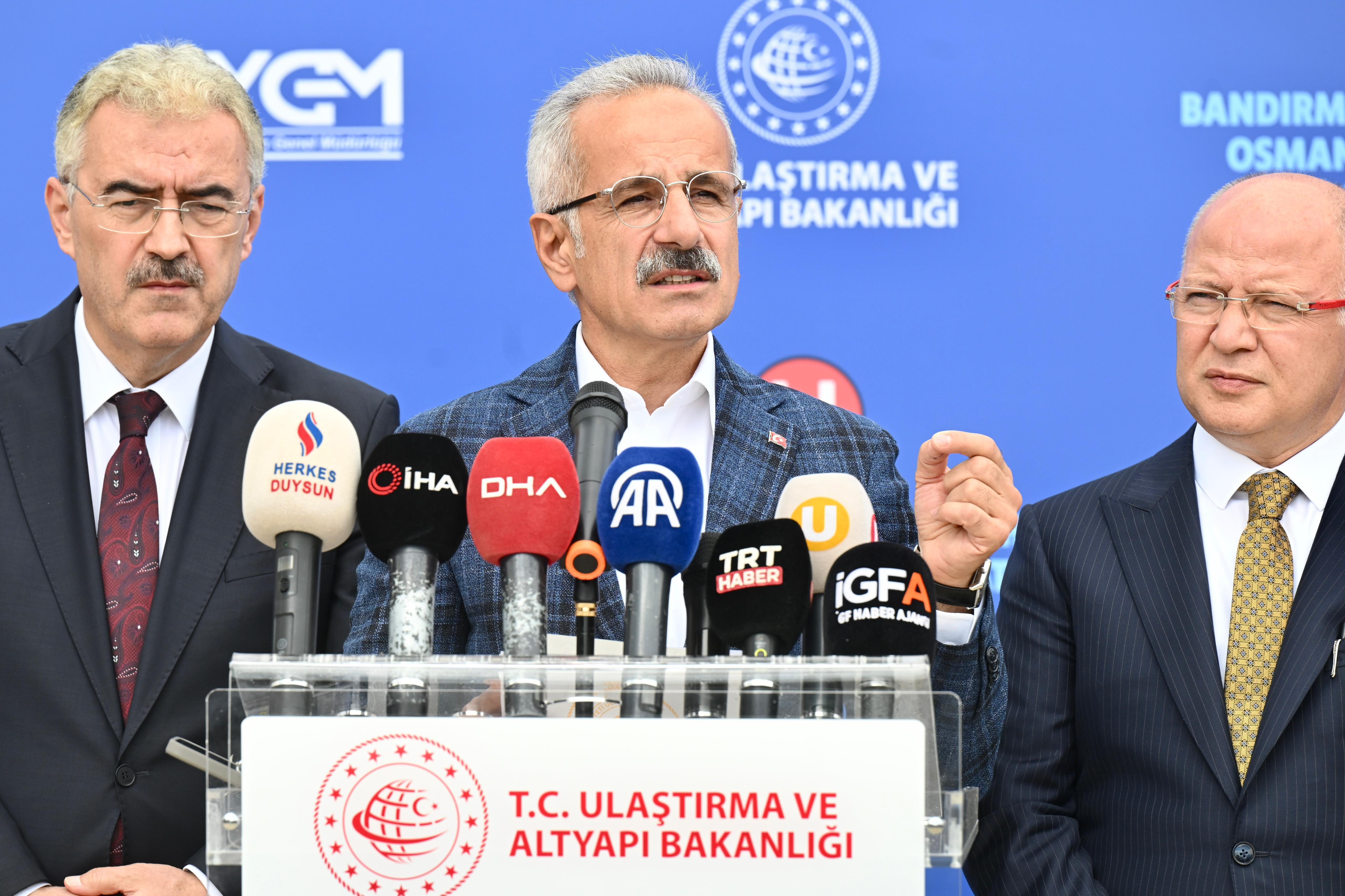 BURSA-İSTANBUL 1 SAAT 15 DAKİKAYA, BURSA-ANKARA 2 SAAT 15 DAKİKAYA DÜŞÜYOR