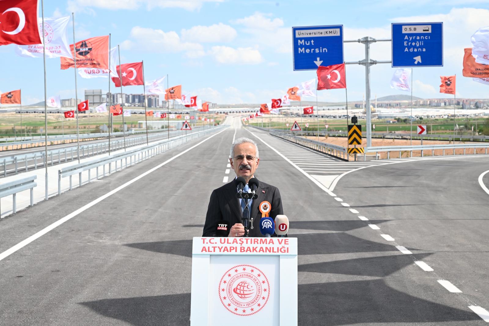 KARAMAN ÇEVRE YOLU 1. ETABI TRAFİĞE AÇILDI