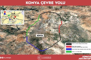 KONYA ÇEVRE YOLU İLE MEVCUT KESİM 24 DAKİKA KISALACAK