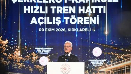 ÇERKEZKÖY–KAPIKULE HIZLI DEMİRYOLU HATTI'NDA YOLCULUK BAŞLADI