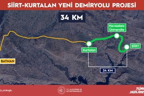 SİİRT, DEMİRYOLU AĞINA BAĞLANAN 47. İL OLACAK