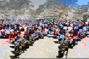 BAKAN URALOĞLU YUSUFELİ MERKEZ VİYADÜĞÜ AÇILIŞ TÖRENİNE KATILDI