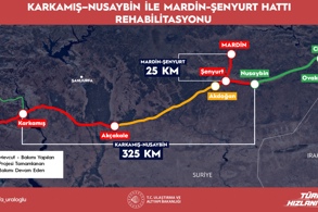 SINIRDAKİ 350 KİLOMETRELİK DEMİRYOLU HATTI HAYATA DÖNÜYOR