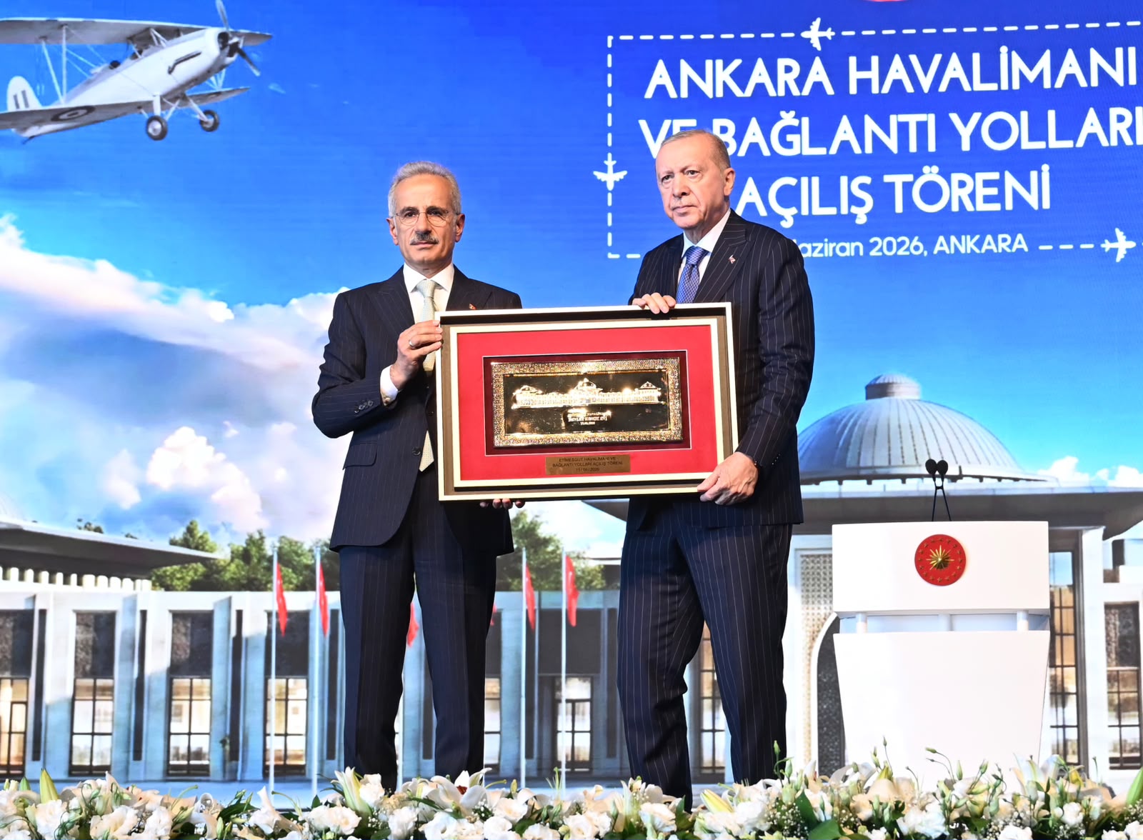 CUMHURBAŞKANI ERDOĞAN, ANKARA HAVALİMANI VE BAĞLANTI YOLLARINI HİZMETE AÇTI