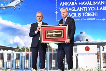 CUMHURBAŞKANI ERDOĞAN, ANKARA HAVALİMANI VE BAĞLANTI YOLLARINI HİZMETE AÇTI