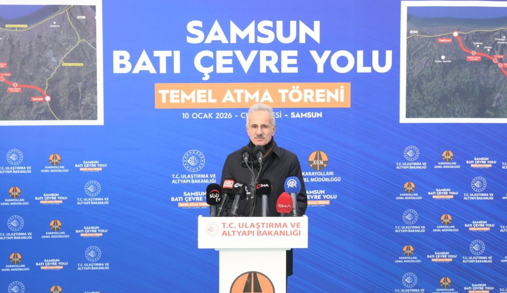 SAMSUN BATI ÇEVRE YOLU’NUN TEMELİ ATILDI