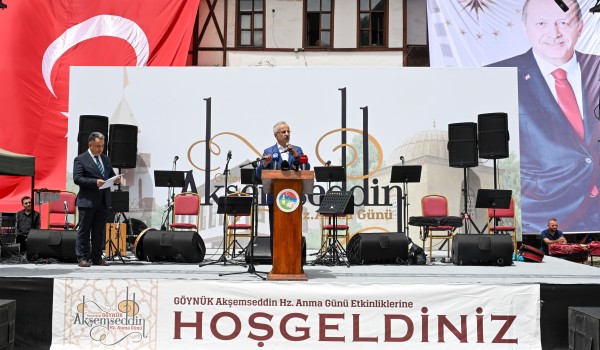 BAKAN URALOĞLU, 35. AKŞEMSEDDİN HAZRETLERİNİ ANMA GÜNÜNDE KONUŞTU