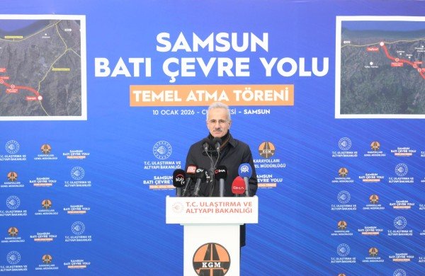 SAMSUN BATI ÇEVRE YOLU’NUN TEMELİ ATILDI